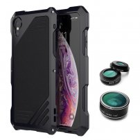 Viking изключително устойчив калъф с 3 сменяеми обективи за iPhone X / XS - черен